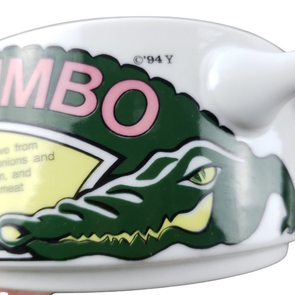 LJungberg Collection Alligator Gumbo Two Handled Bowl Set 1994 New Orleans - Picture 11 of 11